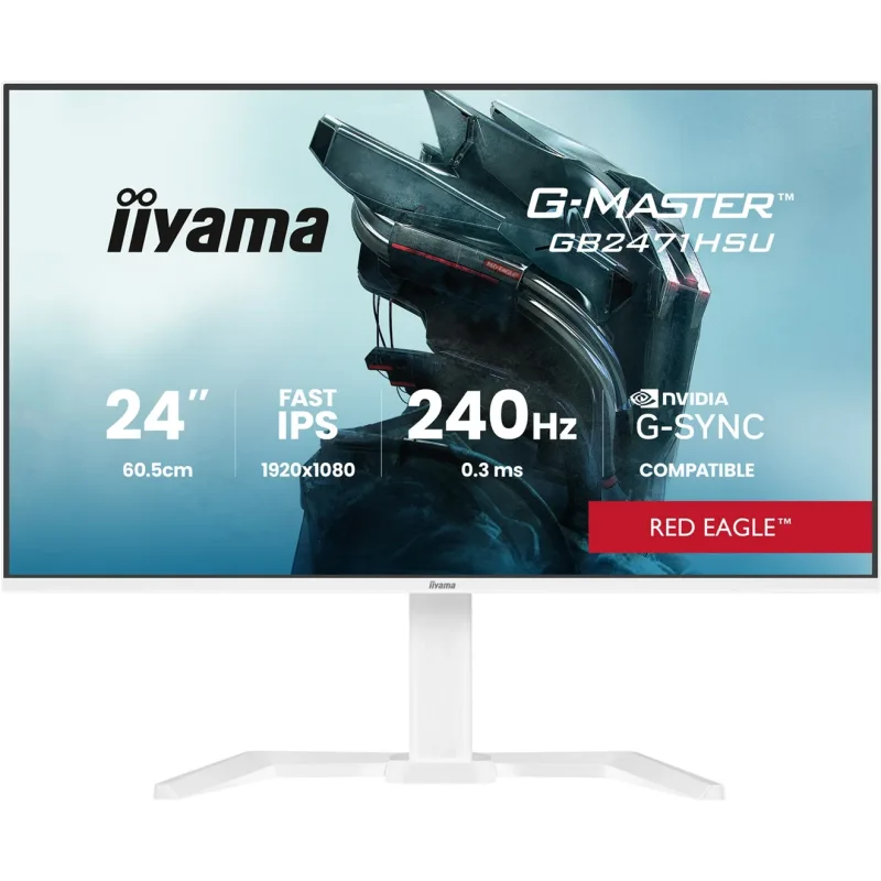 iiyama G-Master/GB2471HSU-W1/23,8"/IPS/FHD/240Hz/0,3ms/Biela