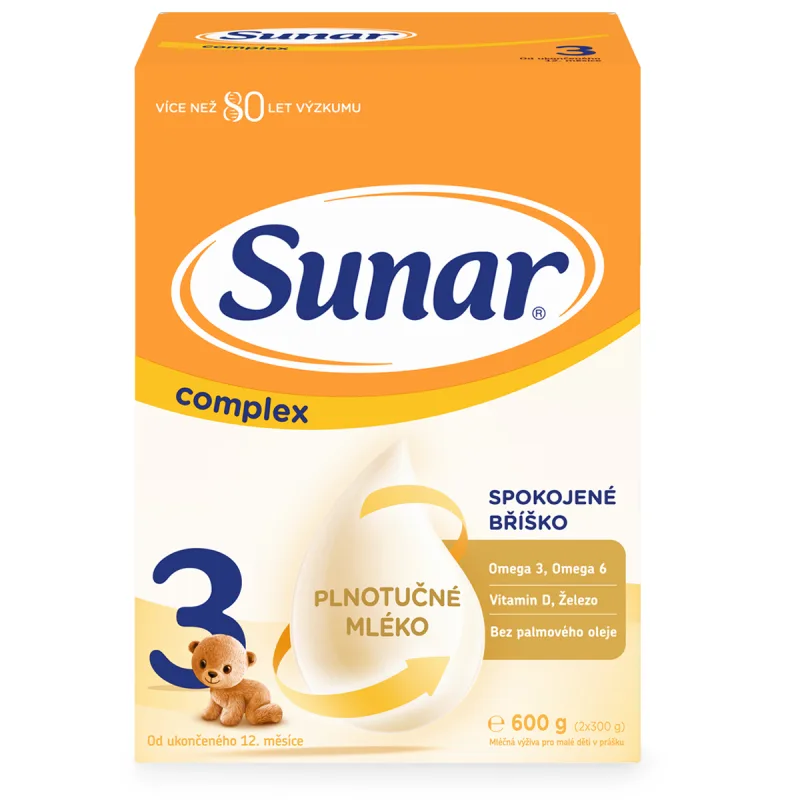 Sunar Complex 3 batolecí mléko 600 g