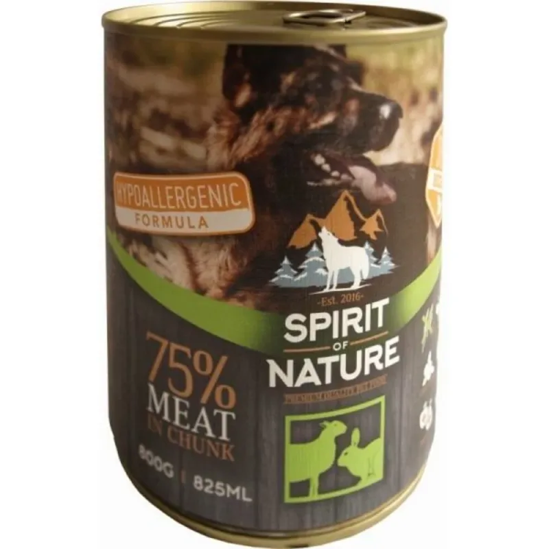 Spirit of Nature Dog konzerva With lamb a with rabbit 24x800 g