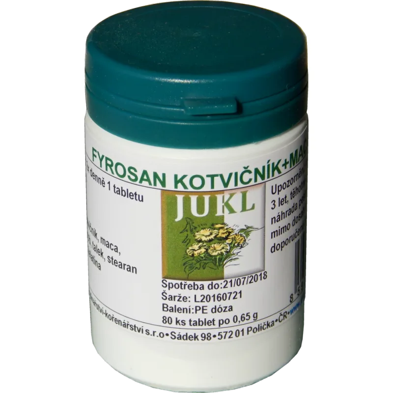 JUKL tablety Fyrosan Kotvičník+Maca