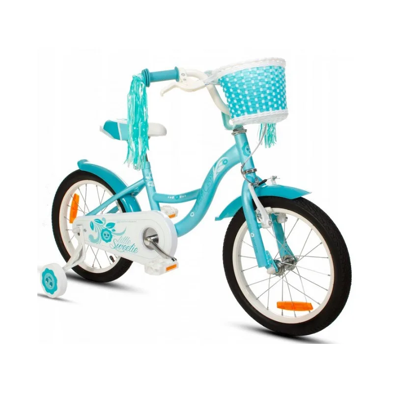 Detský Bicykel 16" Dutch Goose tyrkysový
