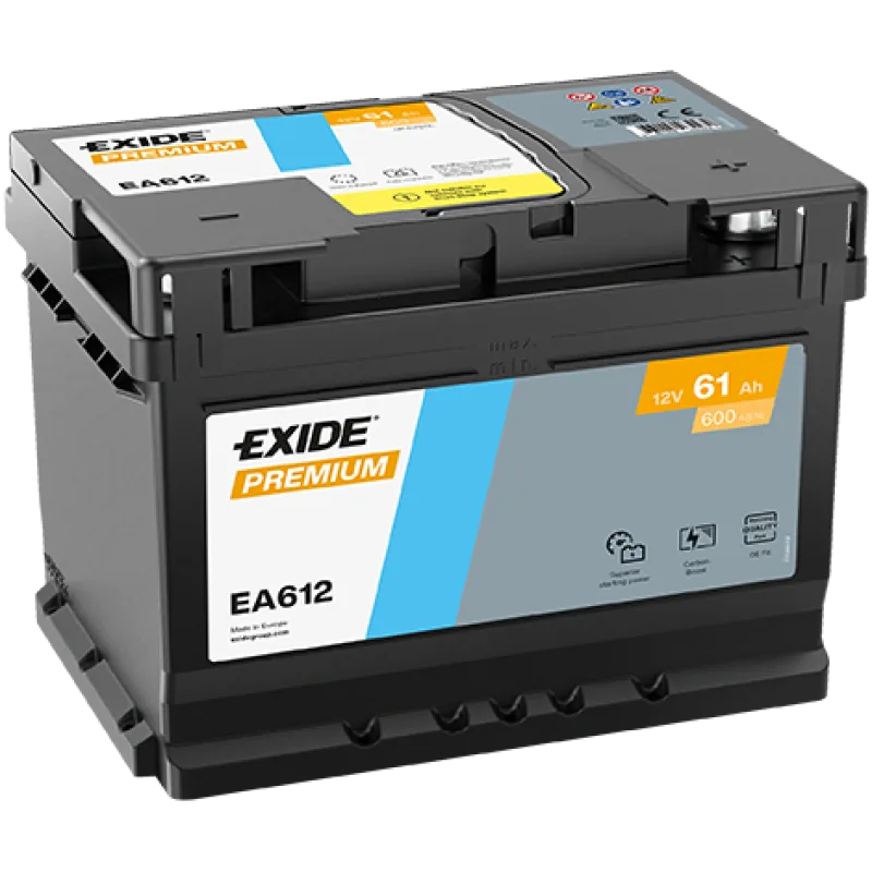 Autobatéria EXIDE Premium EA612 61Ah 600A