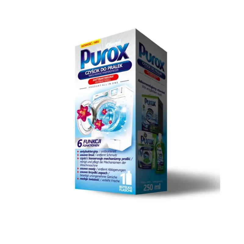 Purox gelový čistič práčky s antibakteriálným účinkom 250ml - SuperPranie.sk