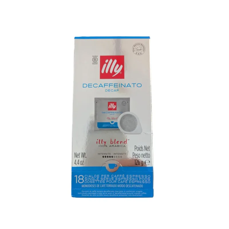 Kávové ESE PODy Illy Espresso Decaffeinated bezkofeínová káva 18 kusov