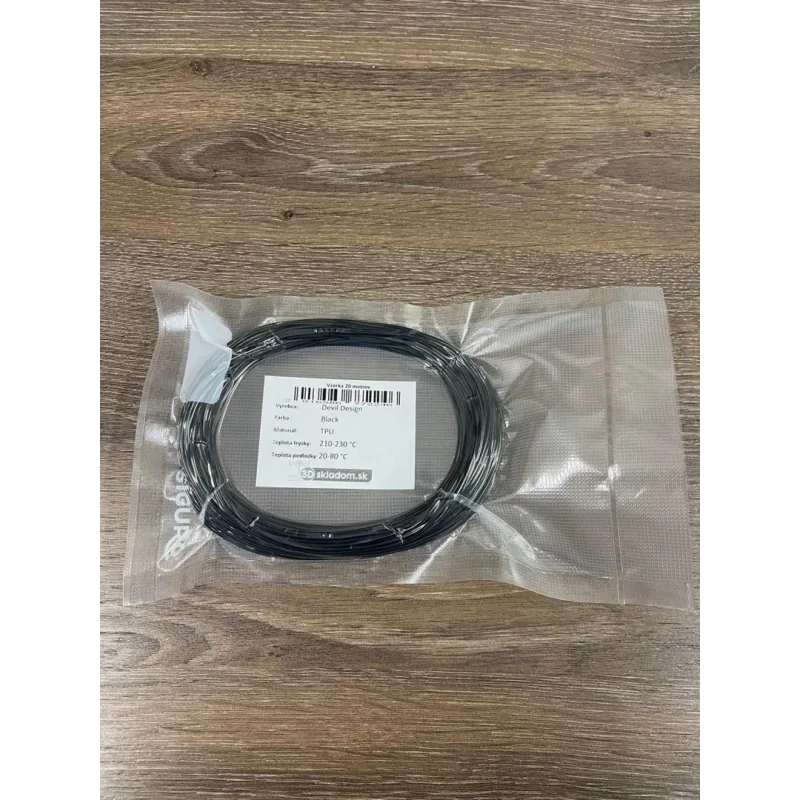 Devil Design TPU Flex vzorka – čierny, 1,75 mm, 20 m