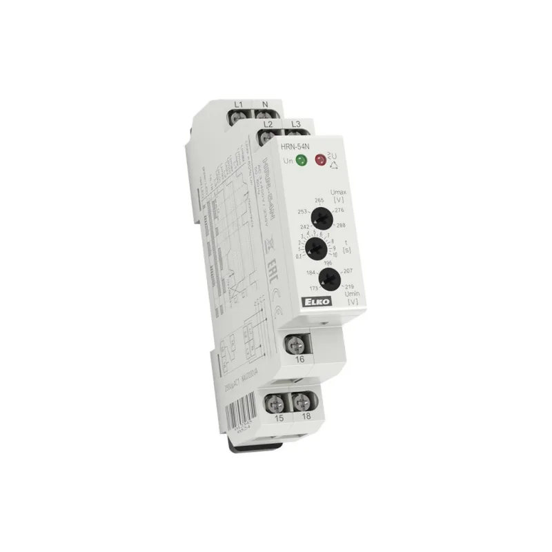 Monitorovacie relé pre kontrolu nadpätia/podpätia - HRN-54N/3x400V/230V