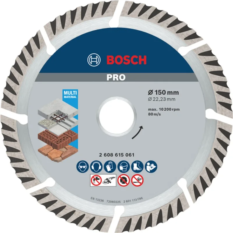 Diamantový deliaci kotúč Bosch PRO Multi Material 150 mm 1 ks 2608615061