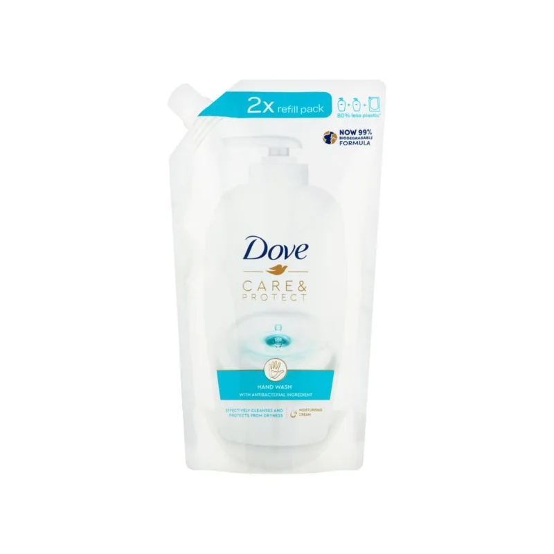 Dove Care&amp;Protect tekuté mydlo náhradná náplň 500ml - Tvoja drogéria