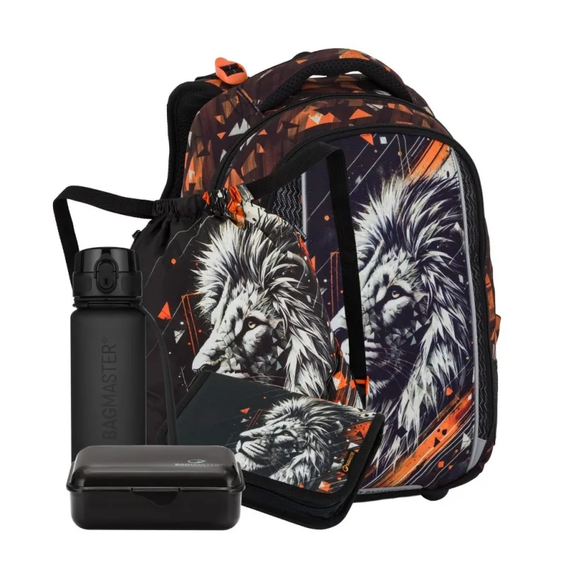 Bagmaster VEGA 26 A velký školní set pro prvňáčky – lev