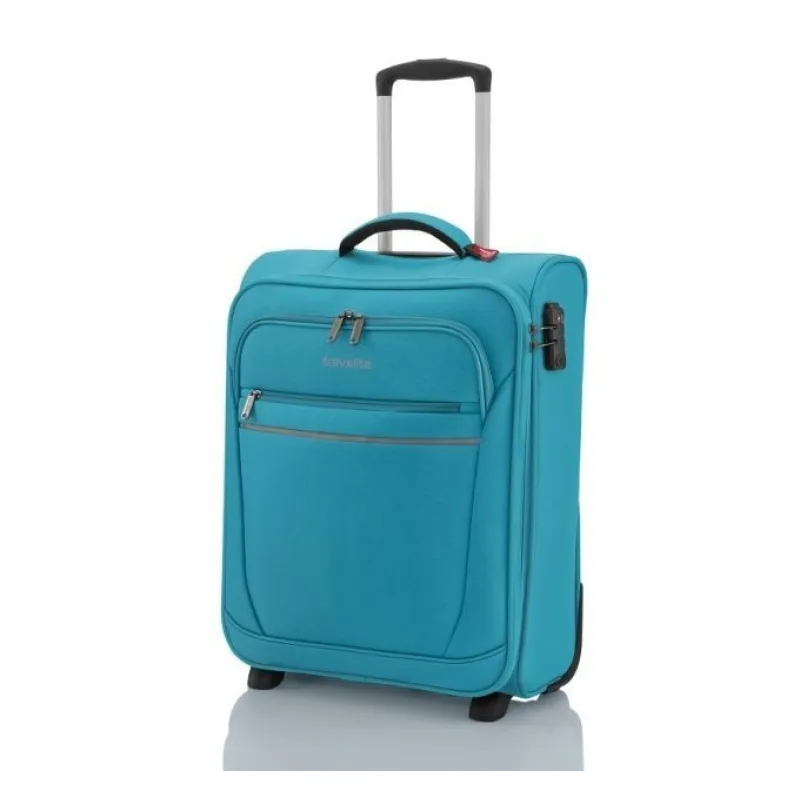 Ultraľahký príručný kufor Travelite Cabin 2w S 52 cm tyrkysový