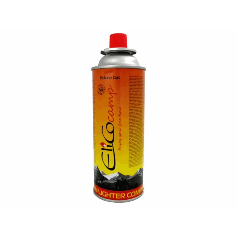 Kartuša s butanom 220g / 393ml, otočný uzáver, ELICO