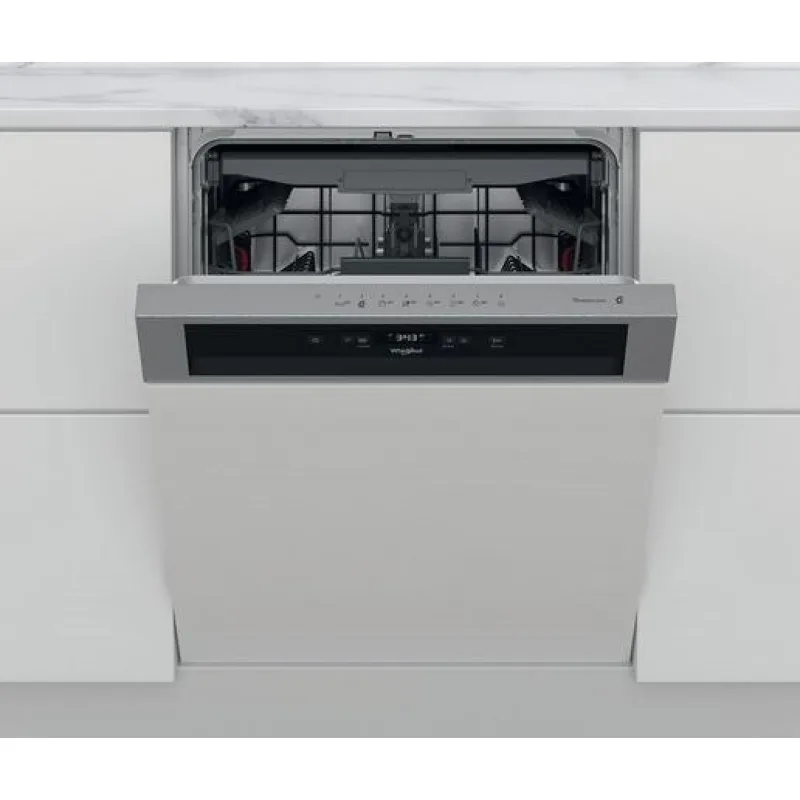 Whirlpool WBC 3C34 PF X vstavaná umývačka riadu s panelom, 60 cm, Nerez, energ. tr. D