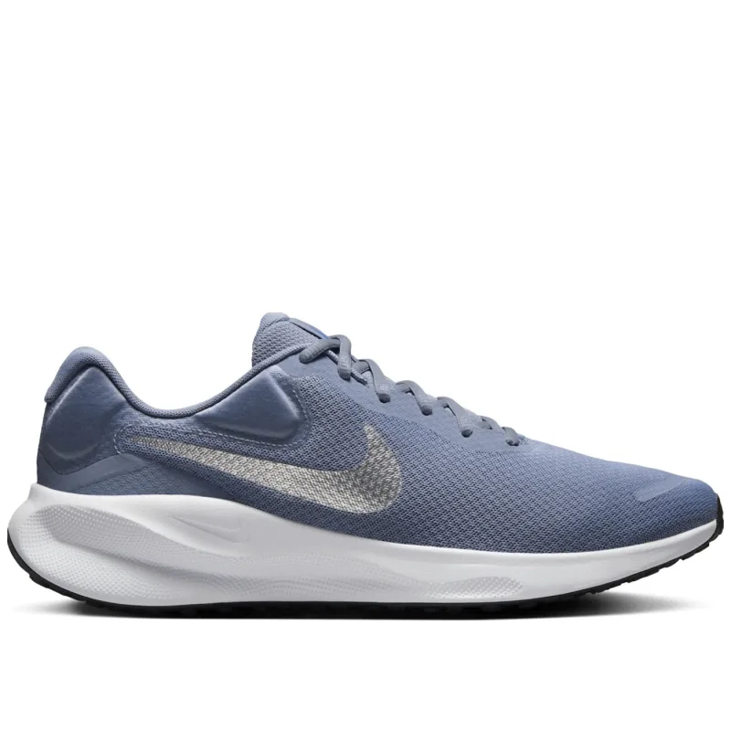 Nike Revolution 7 Ashen Slate White Hyper Royal Metallic Silver - 44