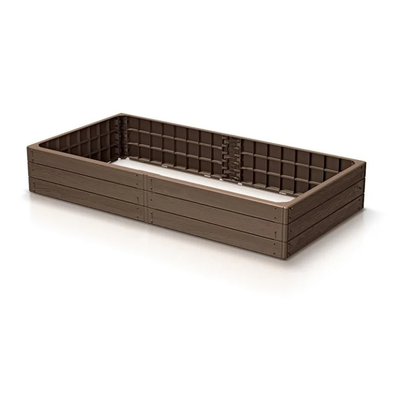 Vyvýšený záhon BASE WOODY 149,2 x 75,6 x 25 cm - rustikálna tehlová