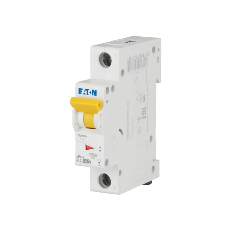 1-pólový istič Eaton PL7-B25/1 25A B 10kA (262678) – xPole Moeller