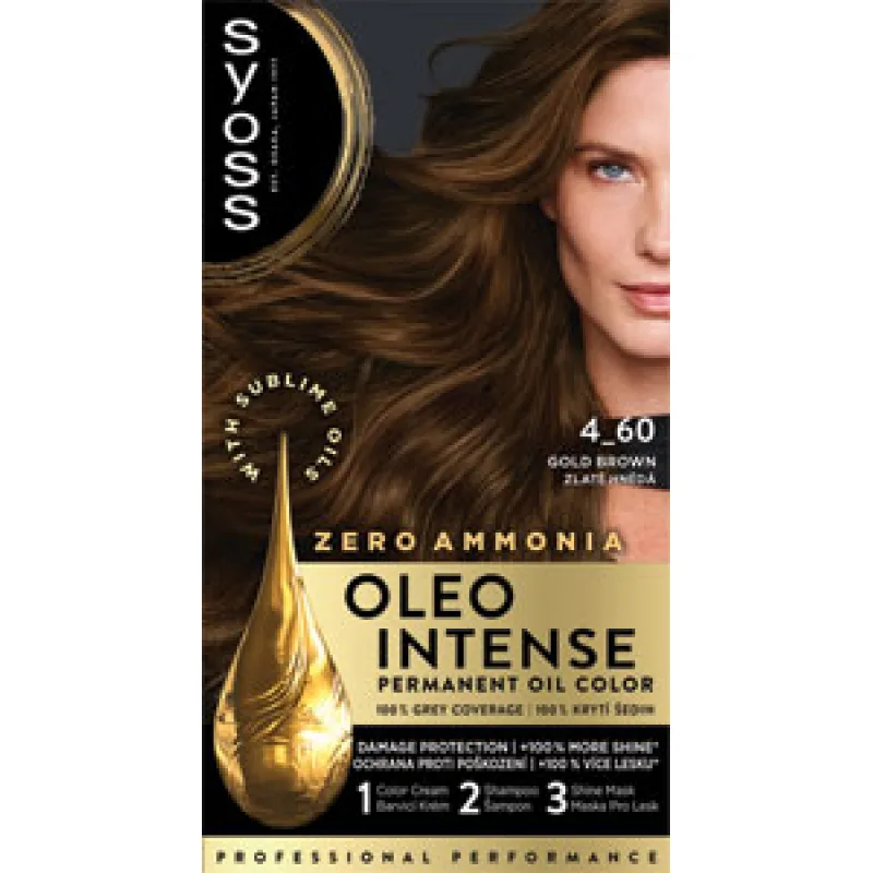 Syoss Oleo Intense farba na vlasy 4-60 Zlatohnedý