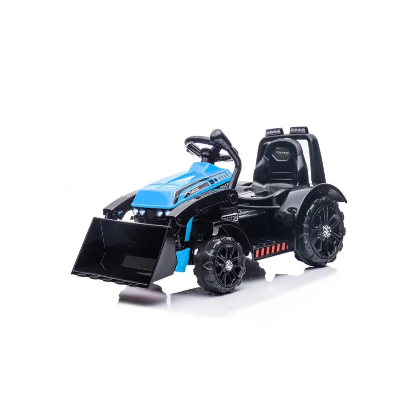 Detský elektrický traktor G320 s radlicou modrý