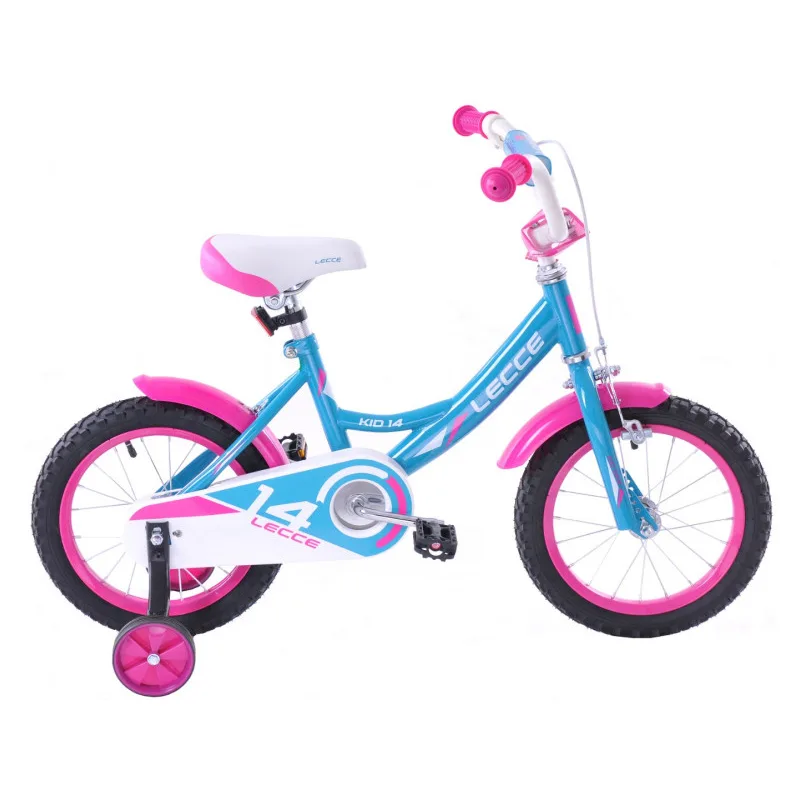 Detský bicykel 14" Fuzlu LECCE GIRL modro-ružový