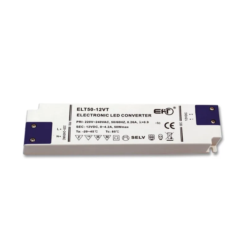 El. trafo, 230V-12V, 4A, 50W, 1,6mm, IP20