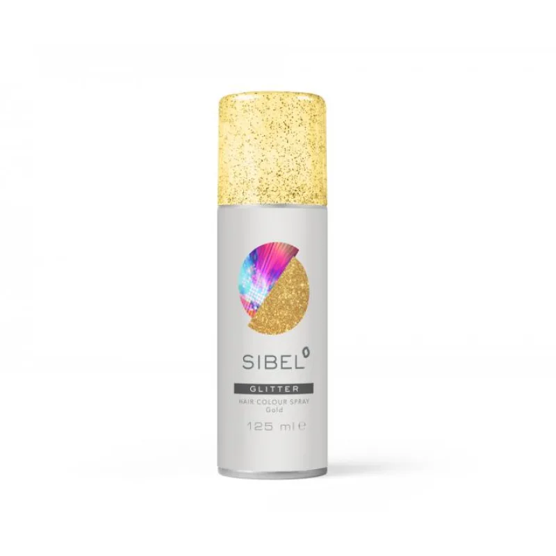 Farebn sprej na vlasy Sibel Hair Colour - zlat trblietky
