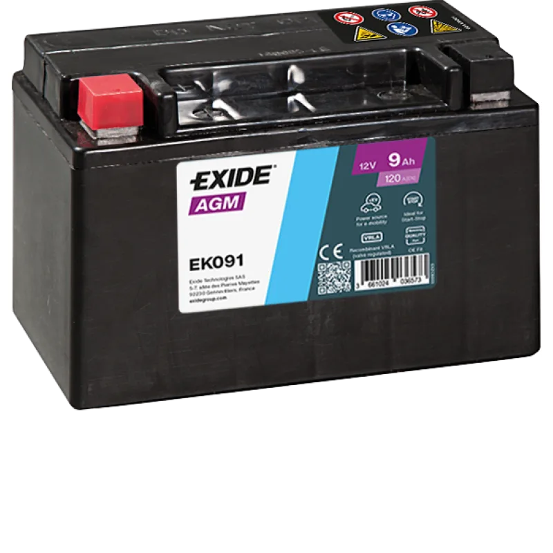 EXIDE - Pomocná batéria Auxiliary 12V 9Ah 120A