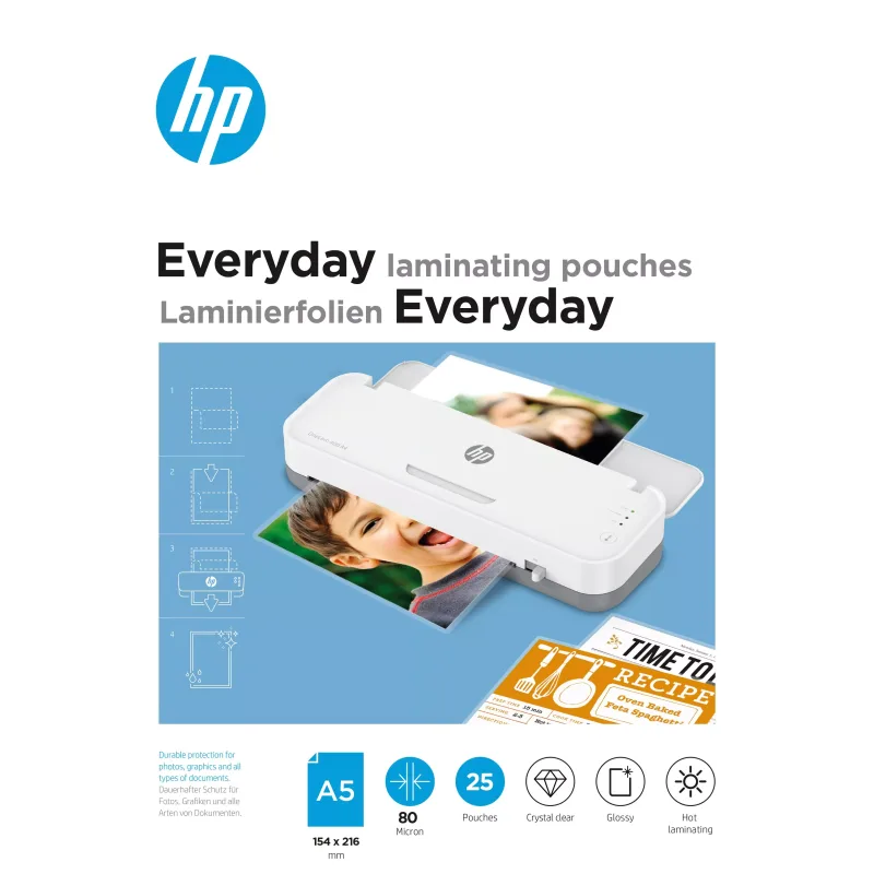 Laminovací fólie HP Everyday A5 80 Micron, 25 ks