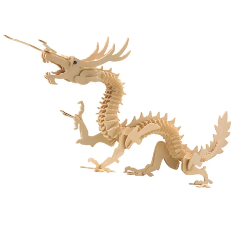Woodcraft construction kit Woodcraft Drevené 3D puzzle Drak M005