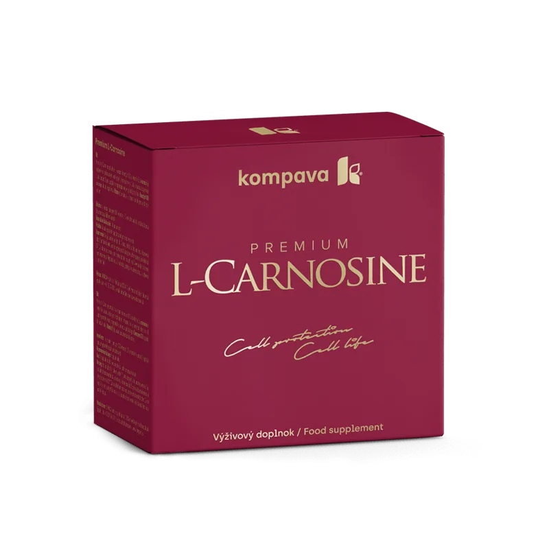 Kompava Premium L-Carnosine 60 kapsúl + Darček AcidoFit 10 tabliet