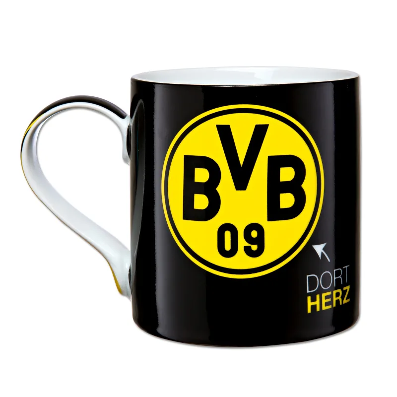 Borussia Dortmund BVB 09 hrnček čierny