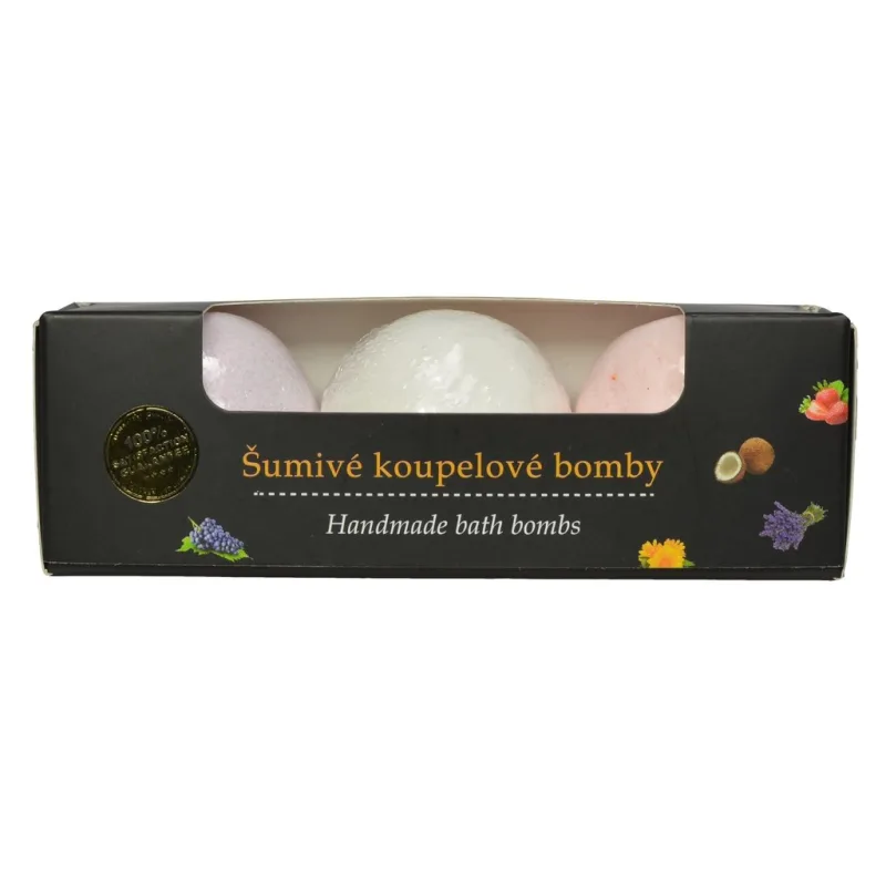 Kúpeľová bomba Hrozno & Kokos & Jahoda BODY TIP