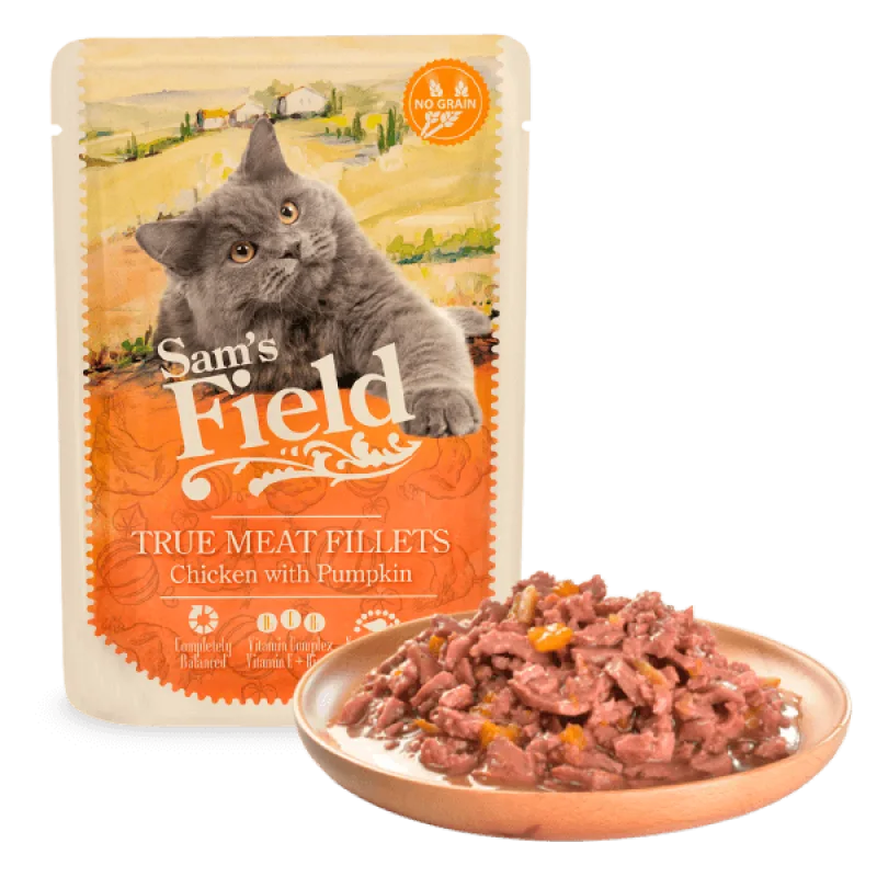 Sams Field True Meat Fillets Chicken with Pumpkin (Sam's Field) 85g