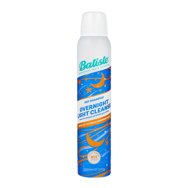 Batiste Overnight Light Cleanse suchý šampón na noc 200 ml