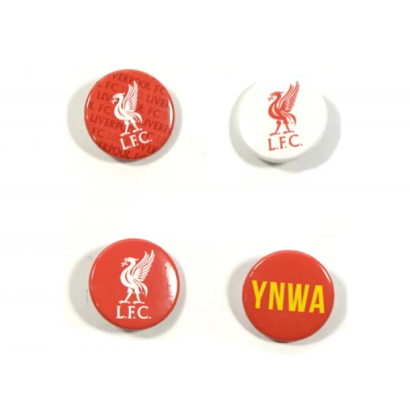 Liverpool FC odznaky (4 ks v balení)
