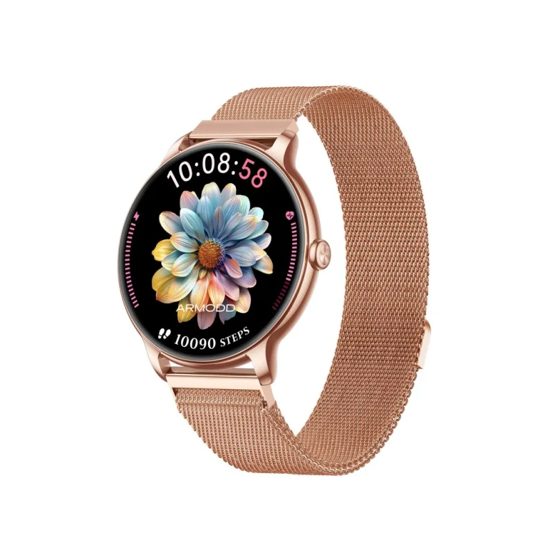 ARMODD Slim rose gold s kovovým remienkom + silikonový remienok