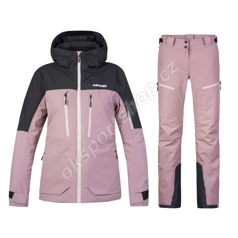 Dámský lyžařský komplet Saliva Deauville mauve/anthracite + Soren Deauville mauve