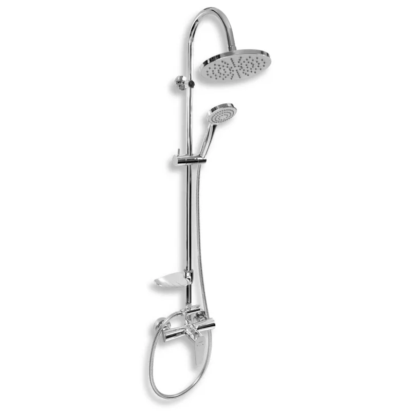 Sprchový systém Novaservis Titania Fresh na stenu s mydlenkou chróm SET040/96,0