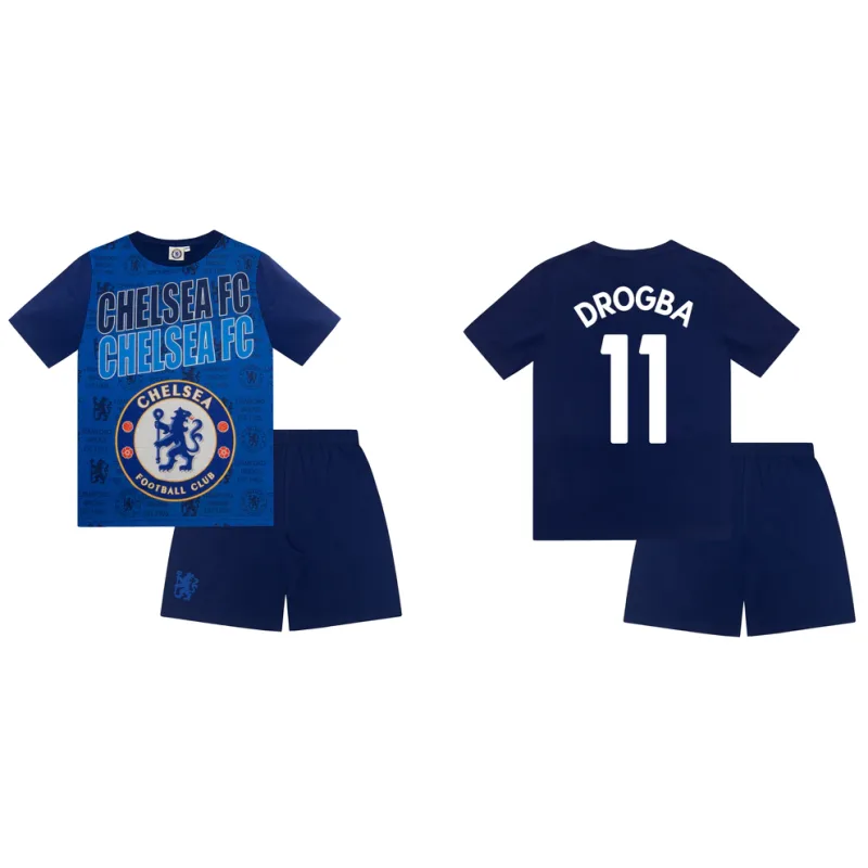 Chelsea FC Didier Drogba pyžamo modré detské