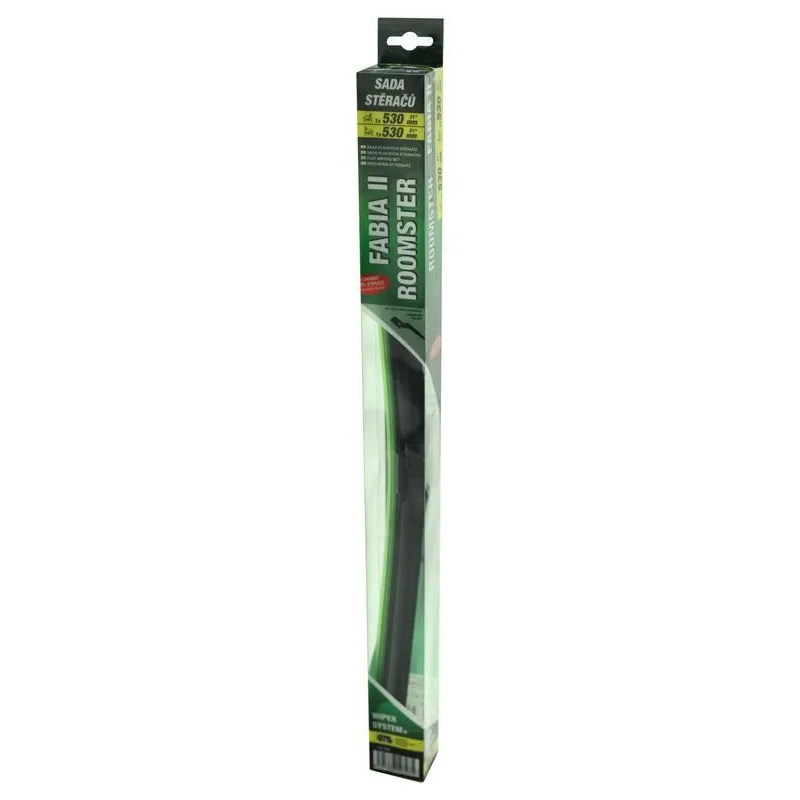 Ploché stierače COMPASS FLAT SET 530+530 mm GREEN FAB II – náhľad 1