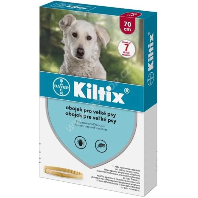 Bayer Kiltix obojek pro velké psy 70cm