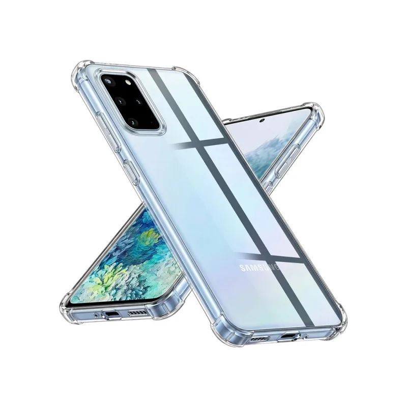 Techsuit Shockproof Clear Silicone – puzdro na Samsung Galaxy S20 Plus 4G / S20 Plus 5G – priehľadný