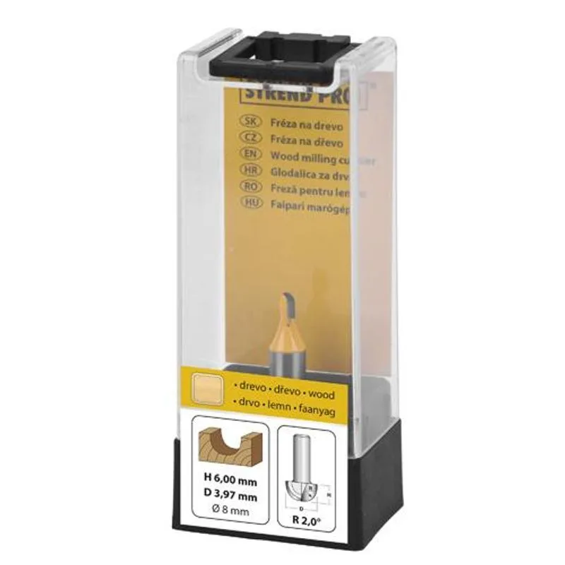 Fréza do dreva Strend Pro S8 mm, YC1701, frézka do hornej frézy, D3.97 H6 R2