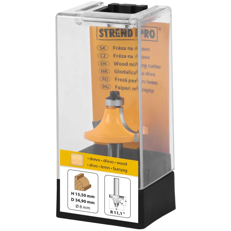 Fréza do dreva Strend Pro S6 mm, YC2301, frézka do hornej frézy, D19 H6.5 R3.17