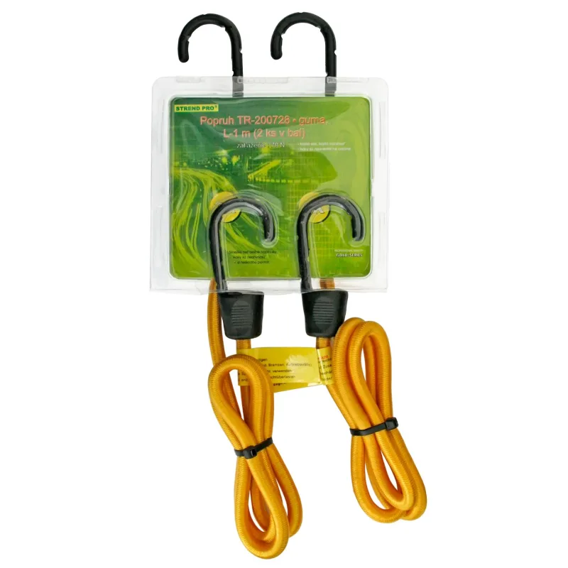 Guma upínacia Strend Pro LB342, 8 mm, 2x 100 cm, s oceľovými háčikmi