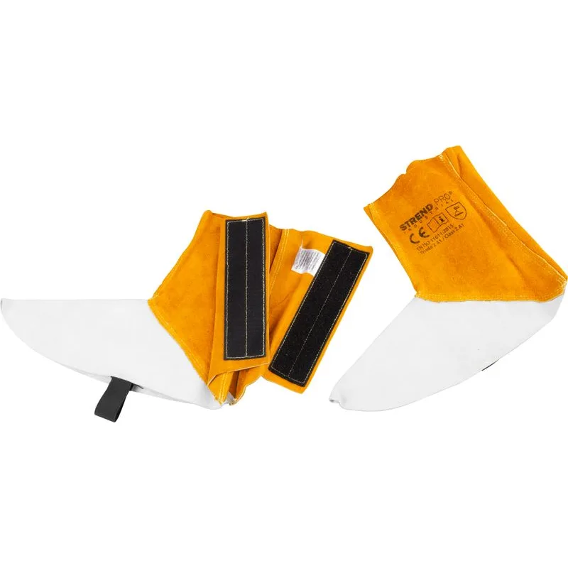Gamaše Strend Pro Industrial, na zváranie, návleky, kožené, 15 cm, pár 2ks