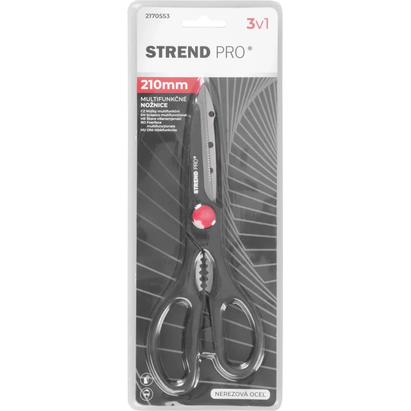 Nožnice Strend Pro MSS4138, 210 mm, 3in1, multifunkčné